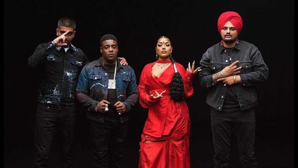 Sidhu Moose Wala, Mist, Steel Banglez and Stefflon Don join forces for '47'. Photograph