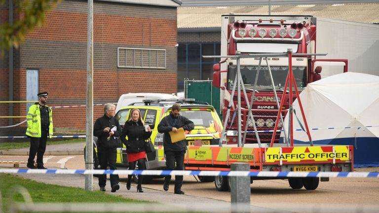 39 people found dead in shipping container in Essex Photograph
