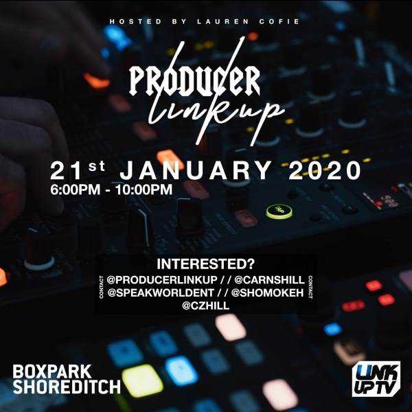 The next Producer Linkup will be at Boxpark Shoreditch!  Photograph