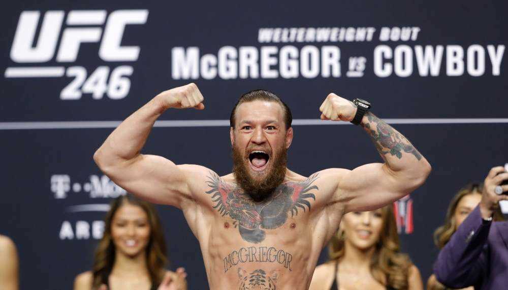 Conor McGregor beats Donald Cerrone in 40 seconds at UFC 246  Photograph