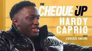 . @HardyCaprio links up with @ChuckieOnline  for  the brand new series of 'The Cheque Up' Photograph