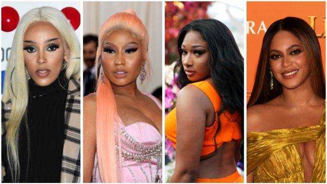 Nicki Minaj, Doja Cat, Beyonce and Megan Thee Stallion occupy the top 2 of the Hot 100! Photograph
