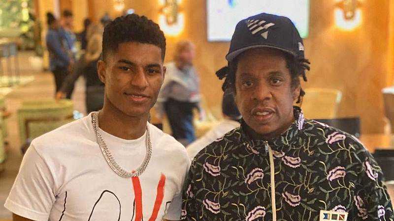Marcus Rashford signs the biggest Roc Nation Sports Deal with Jay Z Photograph