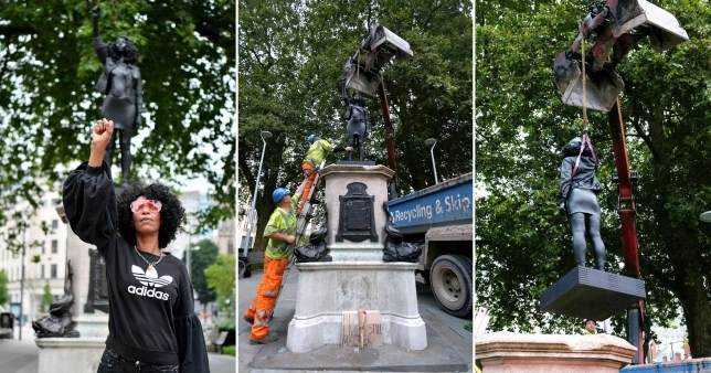 Black Lives Matter statue removed by Bristol Council Photograph