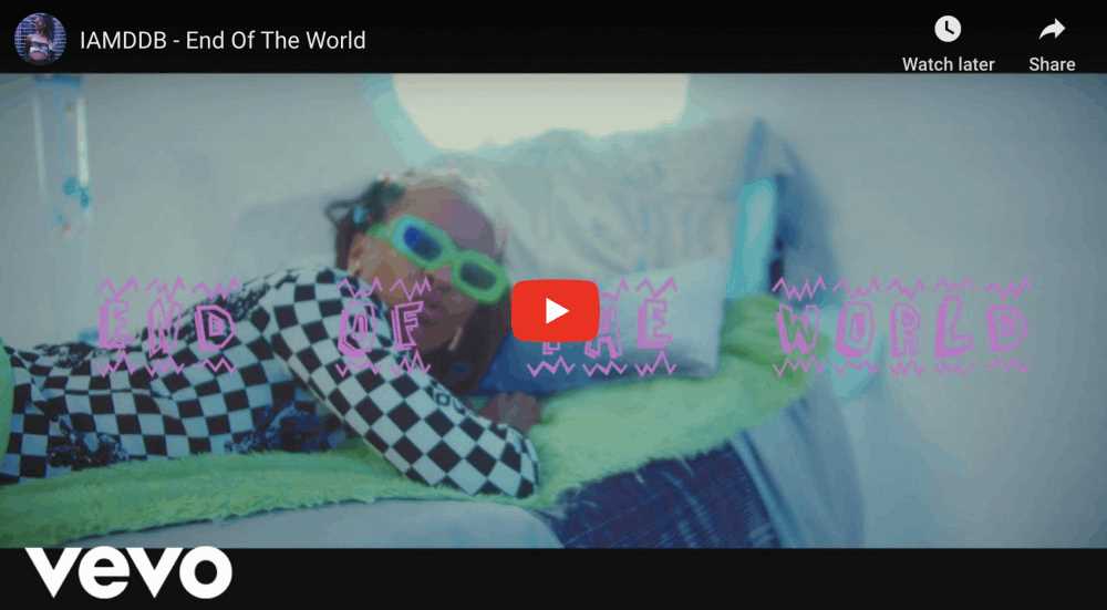 IAMDDB makes her  return with visuals to latest track ‘End Of The World’ Photograph