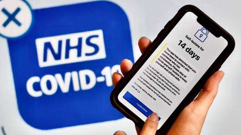 NHS contact tracing app launches for over-16s Photograph