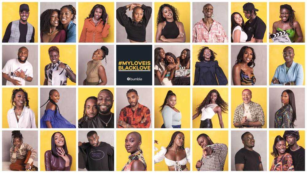 Bumble release brand new campaign representing black love! ft. Zeze Millz, Ms Banks, George The Poet and more!  #MyLoveIsBlackLove  Photograph