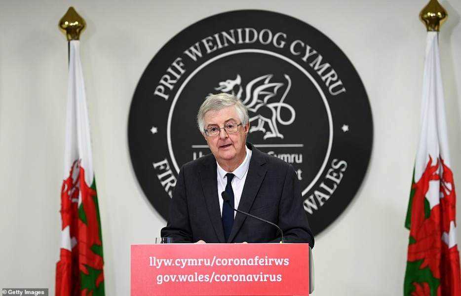 Wales to go into a 'firebreak' lockdown from Friday Photograph
