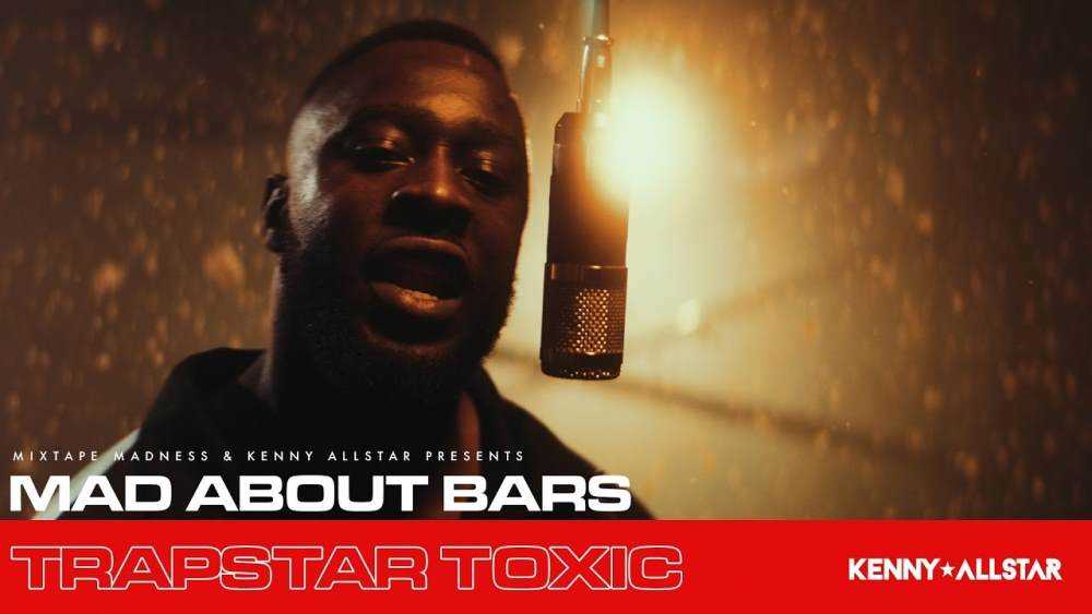 Trapstar Toxic delivers his 'Mad About Bars' with Kenny Allstar Photograph