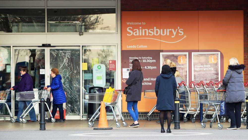 Sainsbury’s and Morrisons stop customers without a face mask from entering  Photograph
