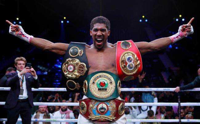 Anthony Joshua becomes UK's first £100 million boxer ahead of 'mega-fight' with Tyson Fury Photograph
