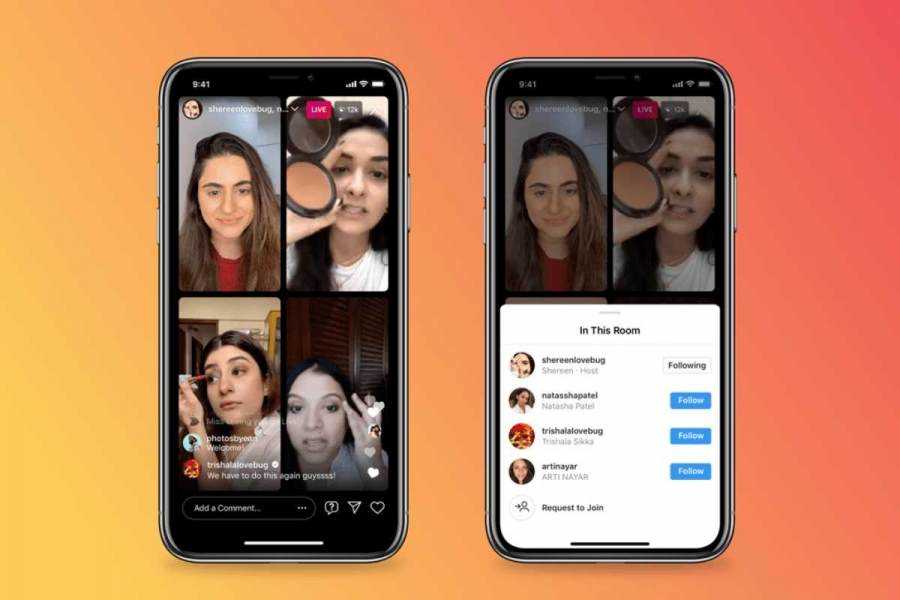Instagram launches a live room feature that allows up to 4 people in one stream  Photograph
