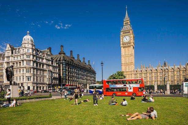 Britain could see record high temperature next week as lockdown is eased Photograph
