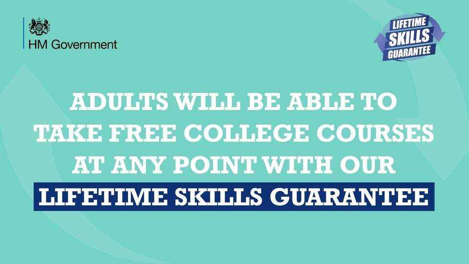 Hundreds of free qualifications on offer in support of the Government's Lifetime Skills Guarantee Photograph