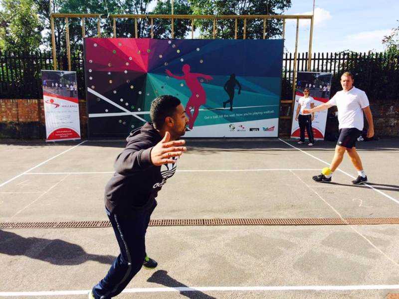 First UK 'wallball' court opens up in London Photograph