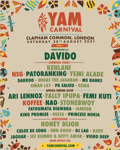 NSG and Koffee are added to this year's exciting YAM Carnival line-up Photograph