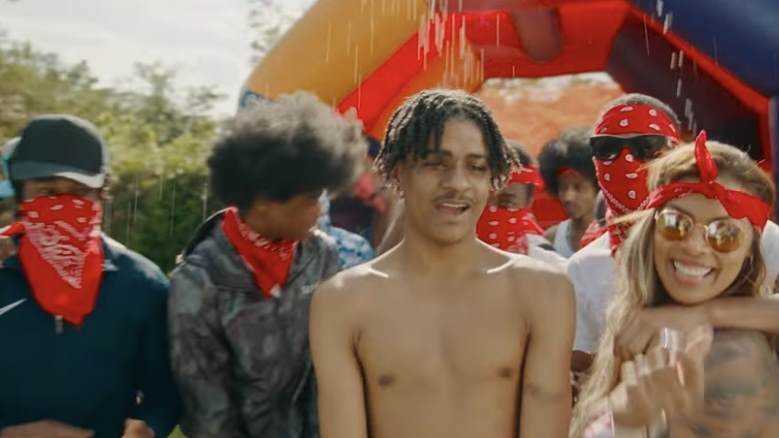 Bandokay throws lit pool-party in 'Slide' visuals Photograph