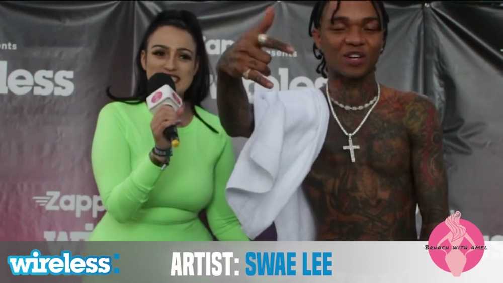 Amel Rachedi is joined by Swae Lee at Wireless for a Brunch With Amel special Photograph