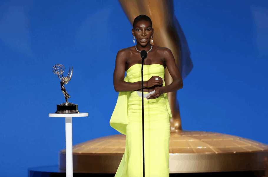 Michaela Coel makes history as the first Black woman to win the Emmy for Limited series Photograph