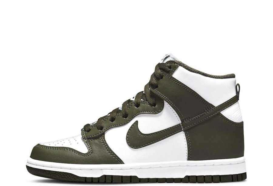 Nike Dunk High Olive Green (GS) (2021) Price : £128