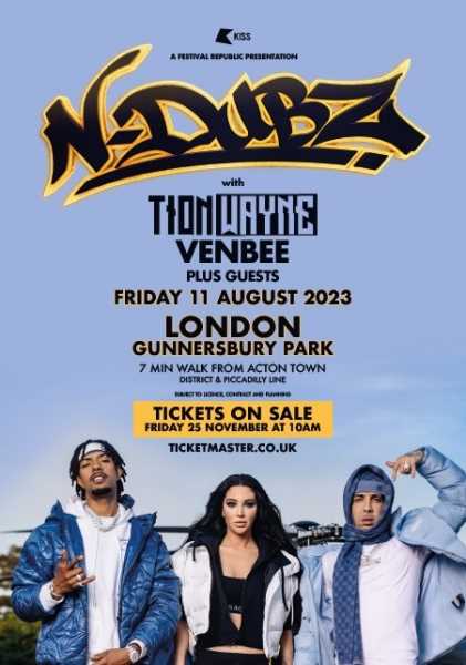 N-Dubz Is Set To Headline 2023 Show Joined By Tion Wayne & Special Guests Photograph