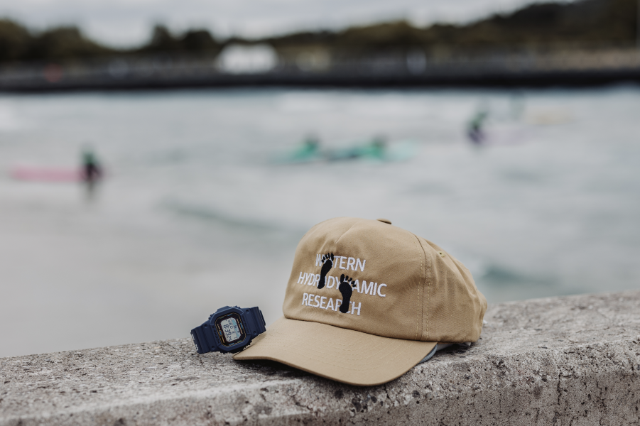 G-SHOCK x Western Hydrodynamic Research Launch Surf Watch & Apparel Collection Photograph