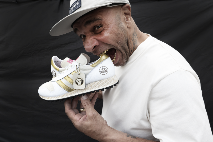 Goldie Teams Up With Adidas SPZL For Exclusive Trainer Collaboration Photograph